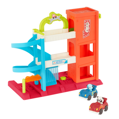 Car garage playset.