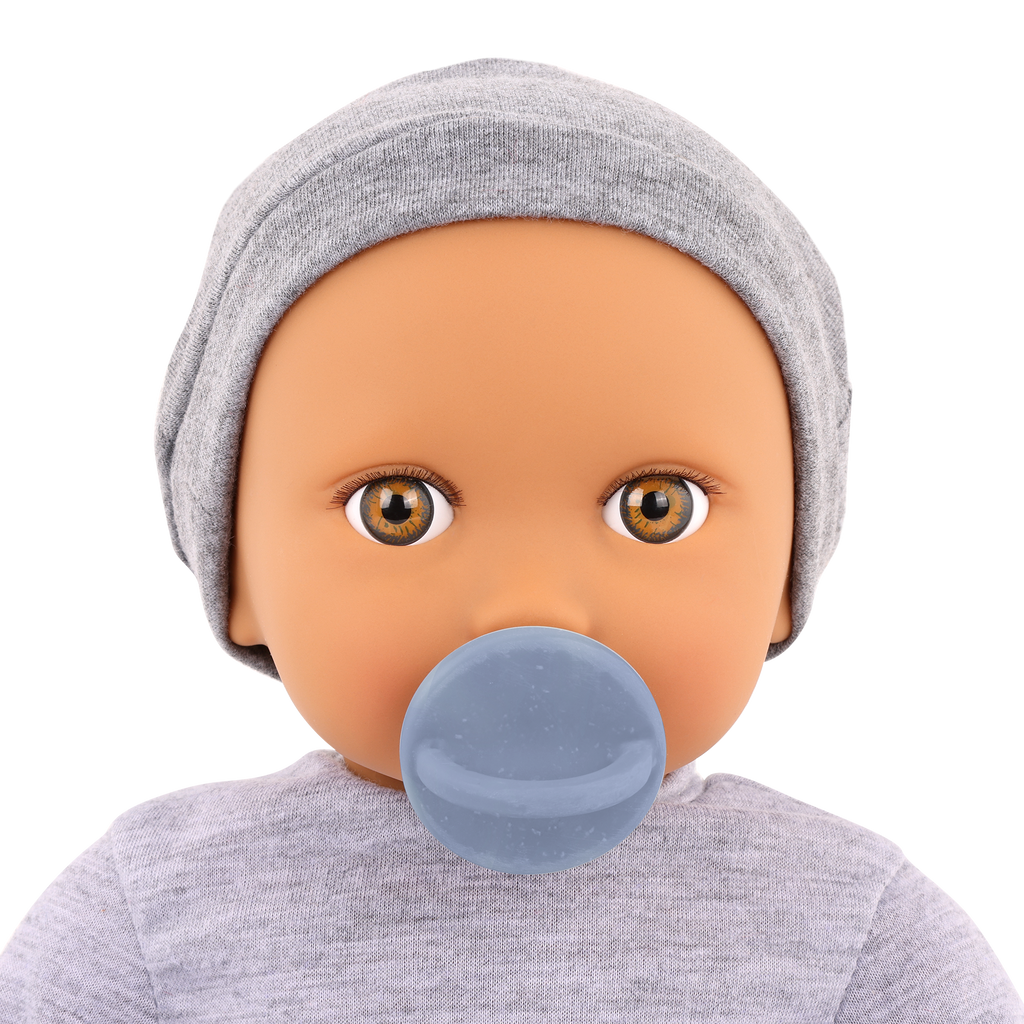 LullaBaby Boy Doll with Pacifier & Hat