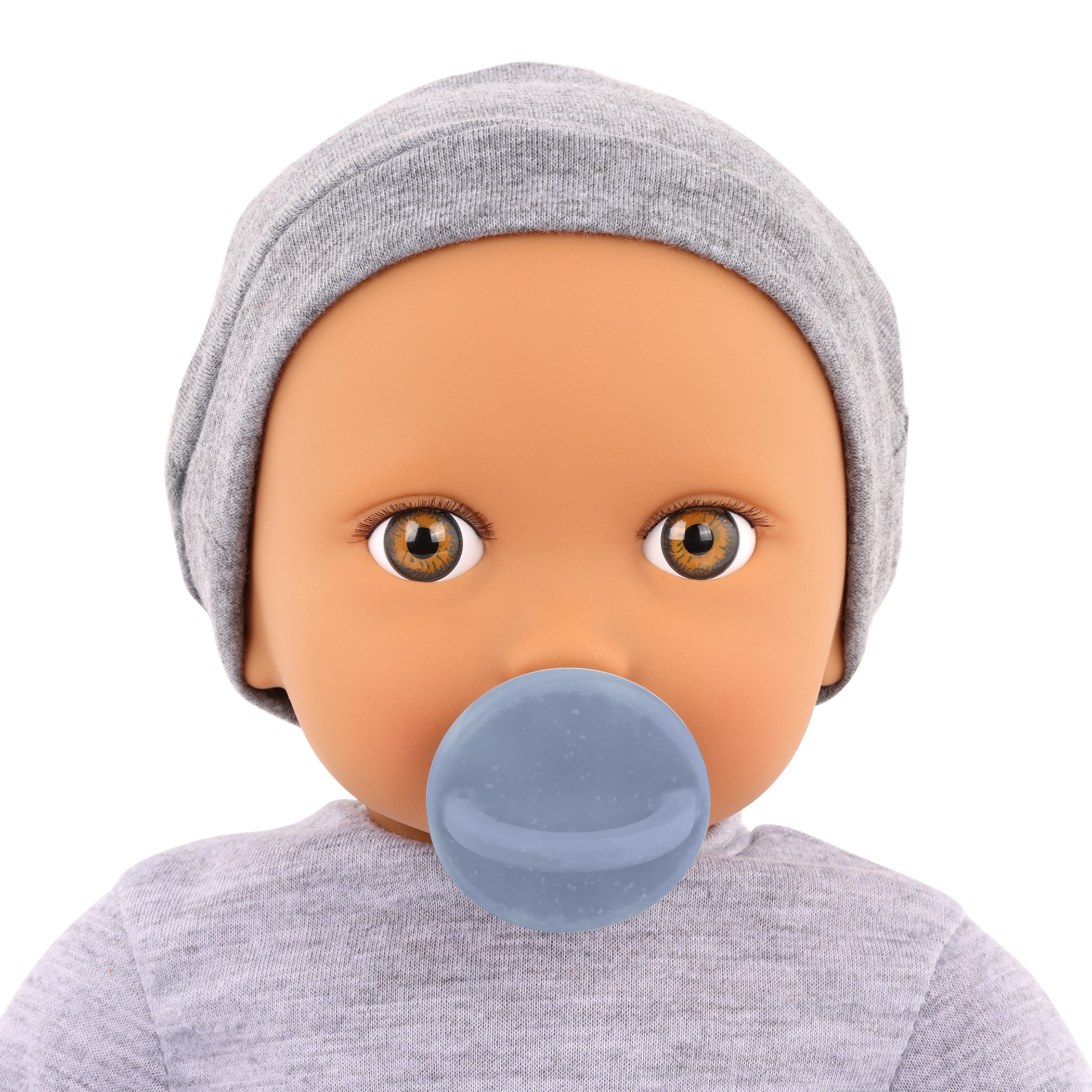LullaBaby Boy Doll with Pacifier & Hat