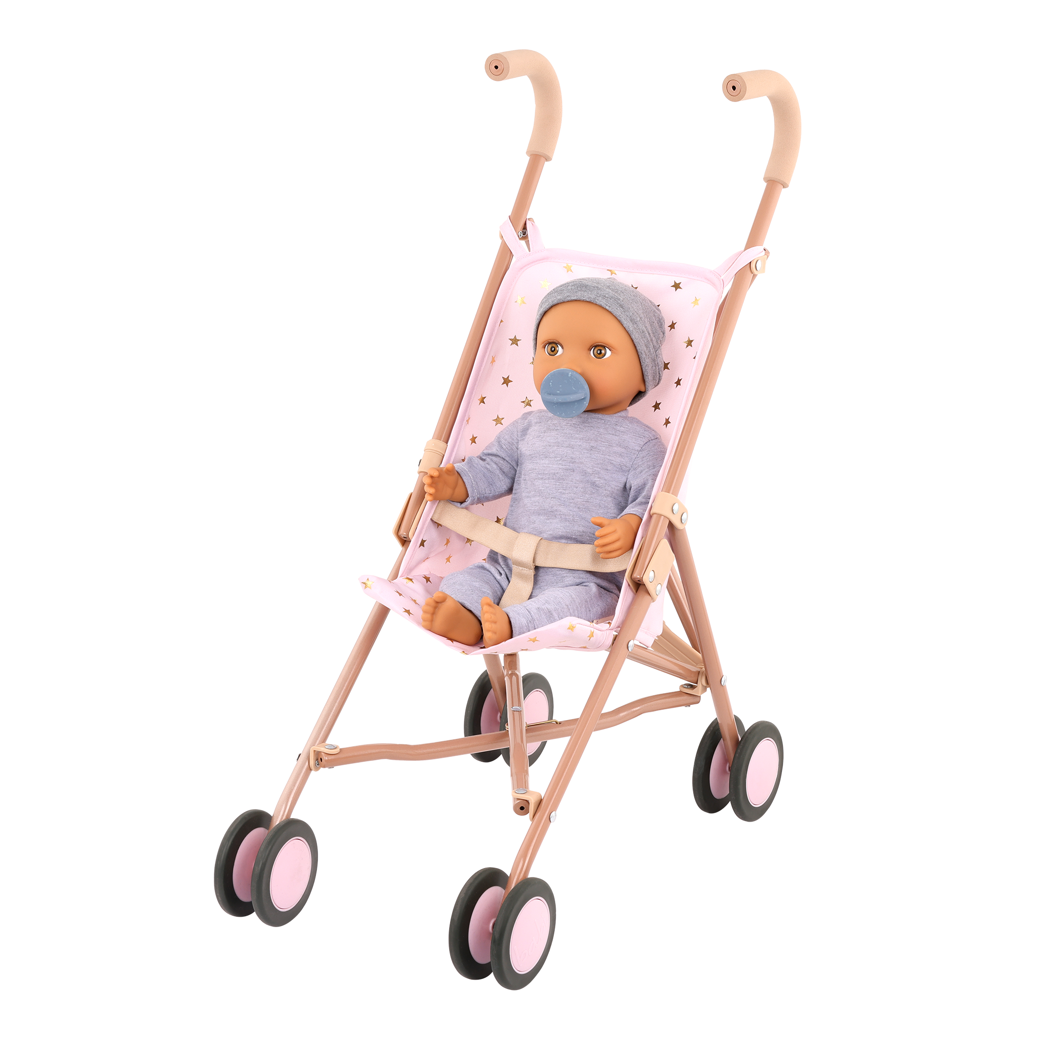 LullaBaby Boy Doll with Pacifier & Hat