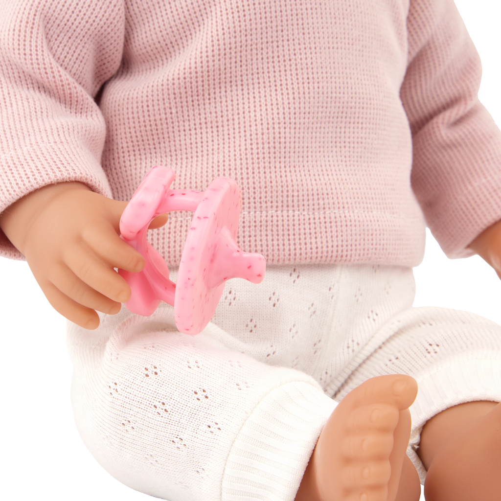 LullaBaby Doll & Pink Pacifier