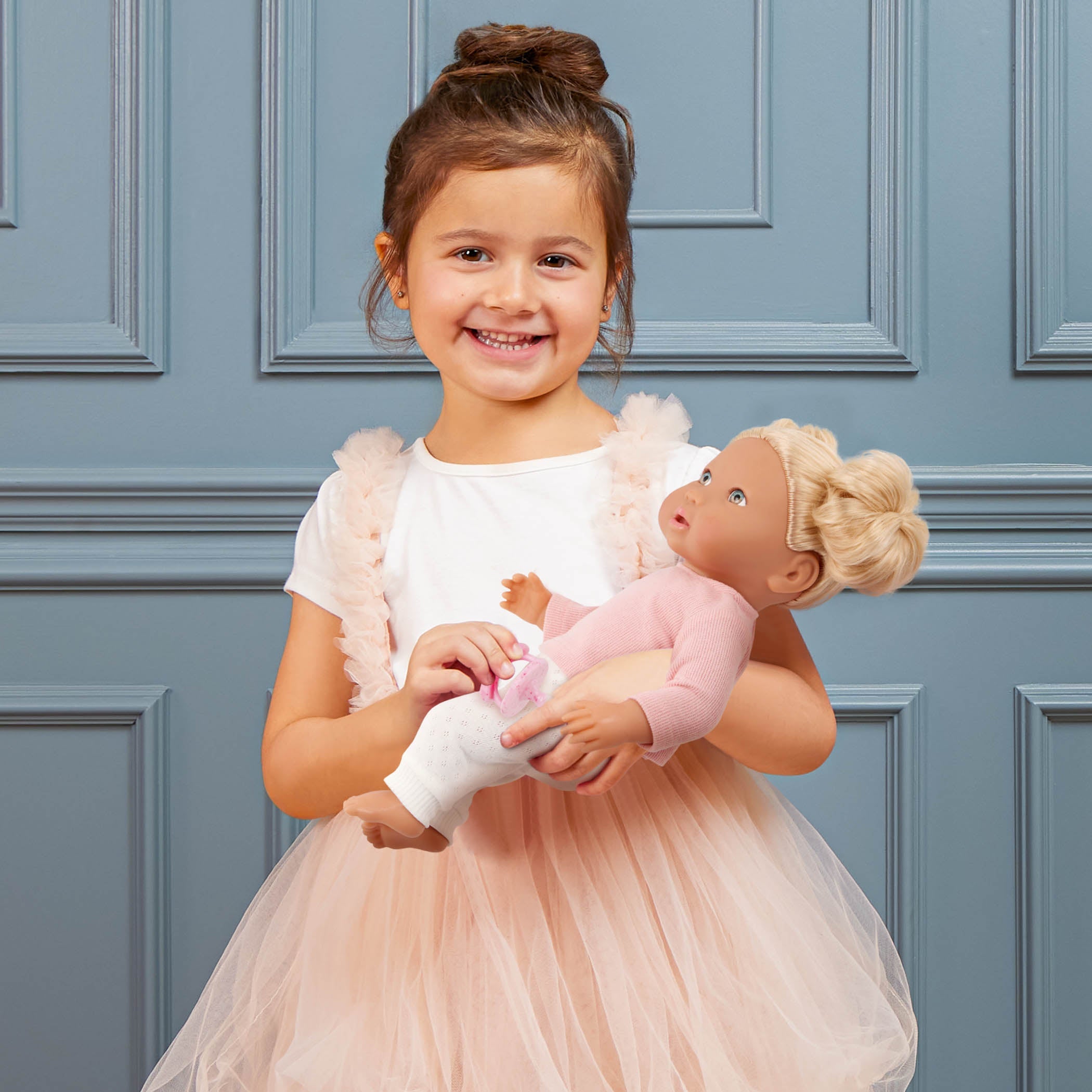 LullaBaby Doll & Pink Pacifier