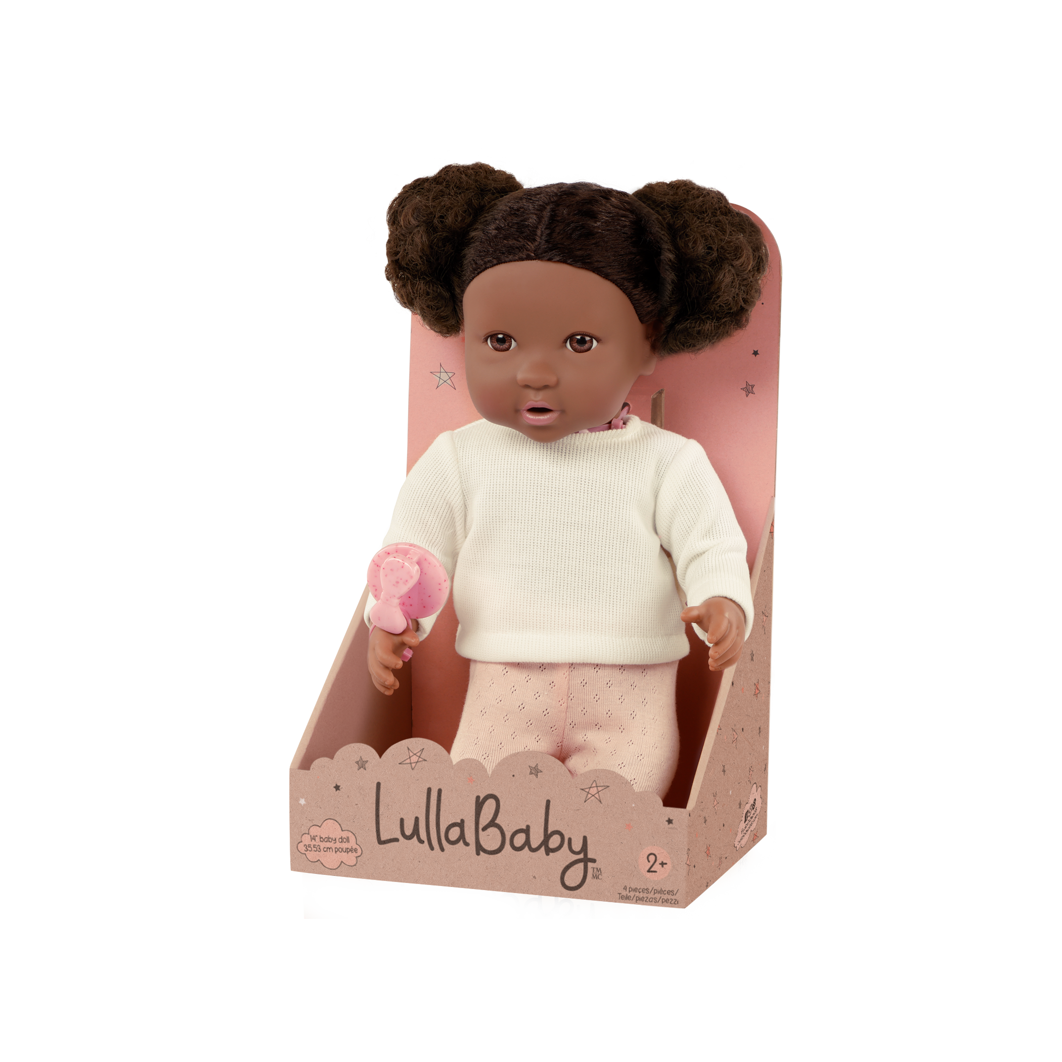 LullaBaby Doll & Pink Pacifier