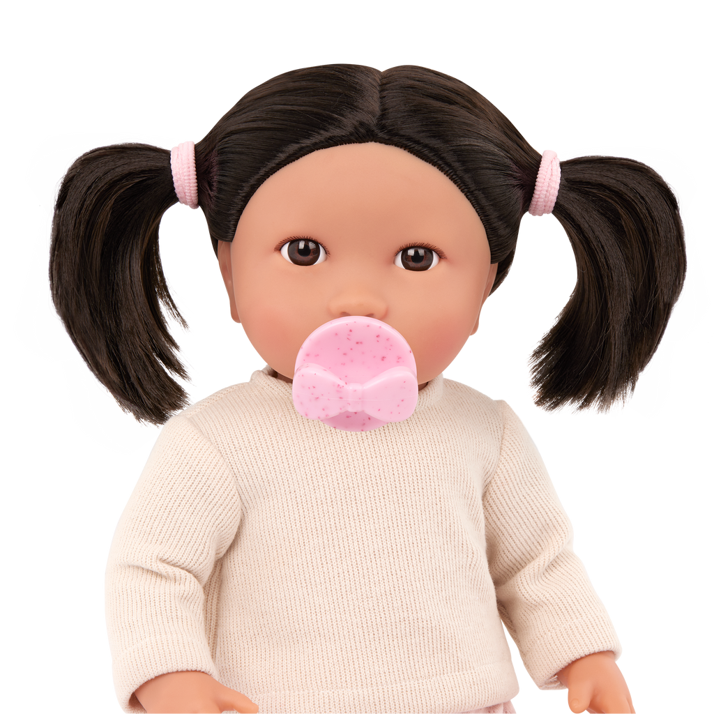 LullaBaby Doll & Pink Pacifier