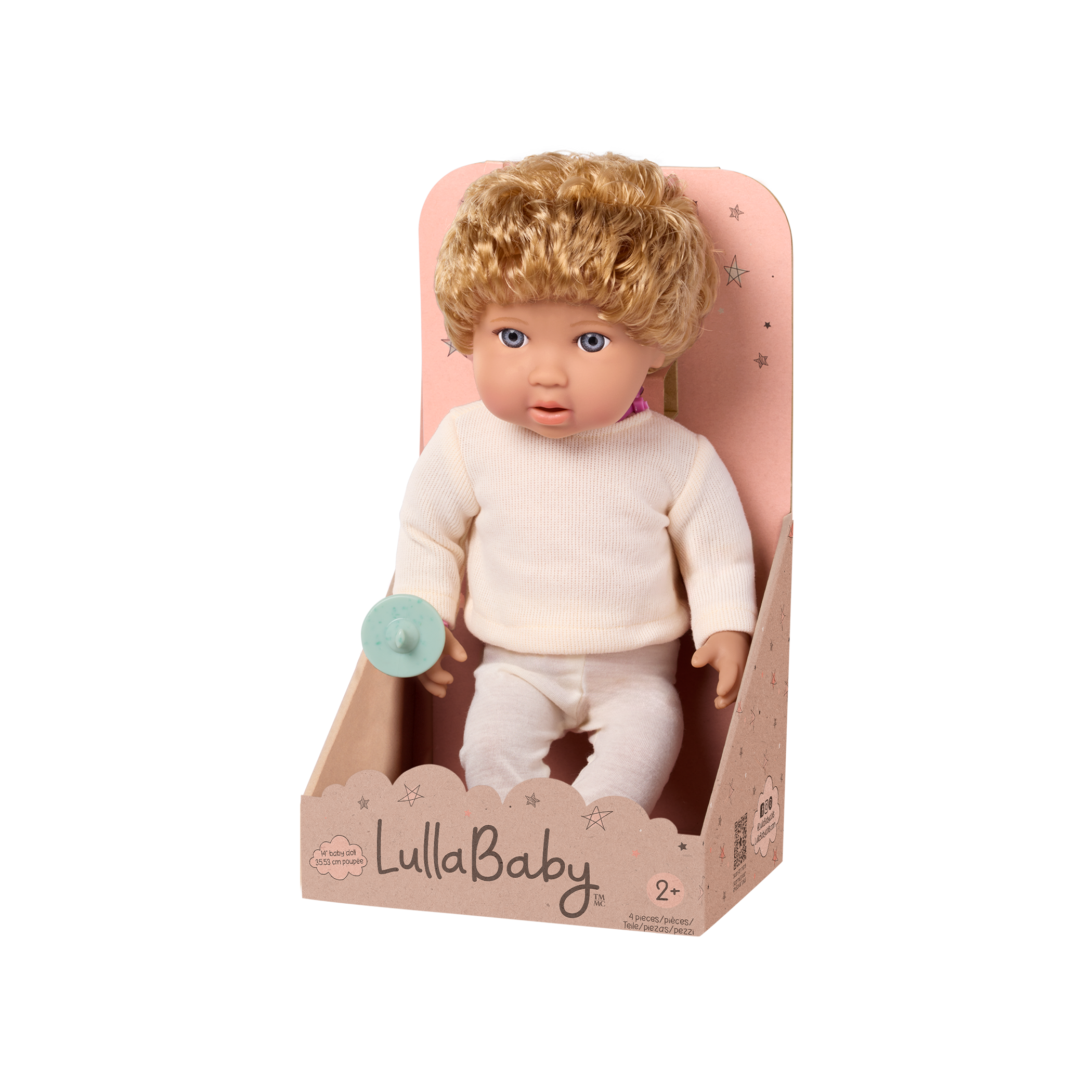 LullaBaby Doll & Green Pacifier