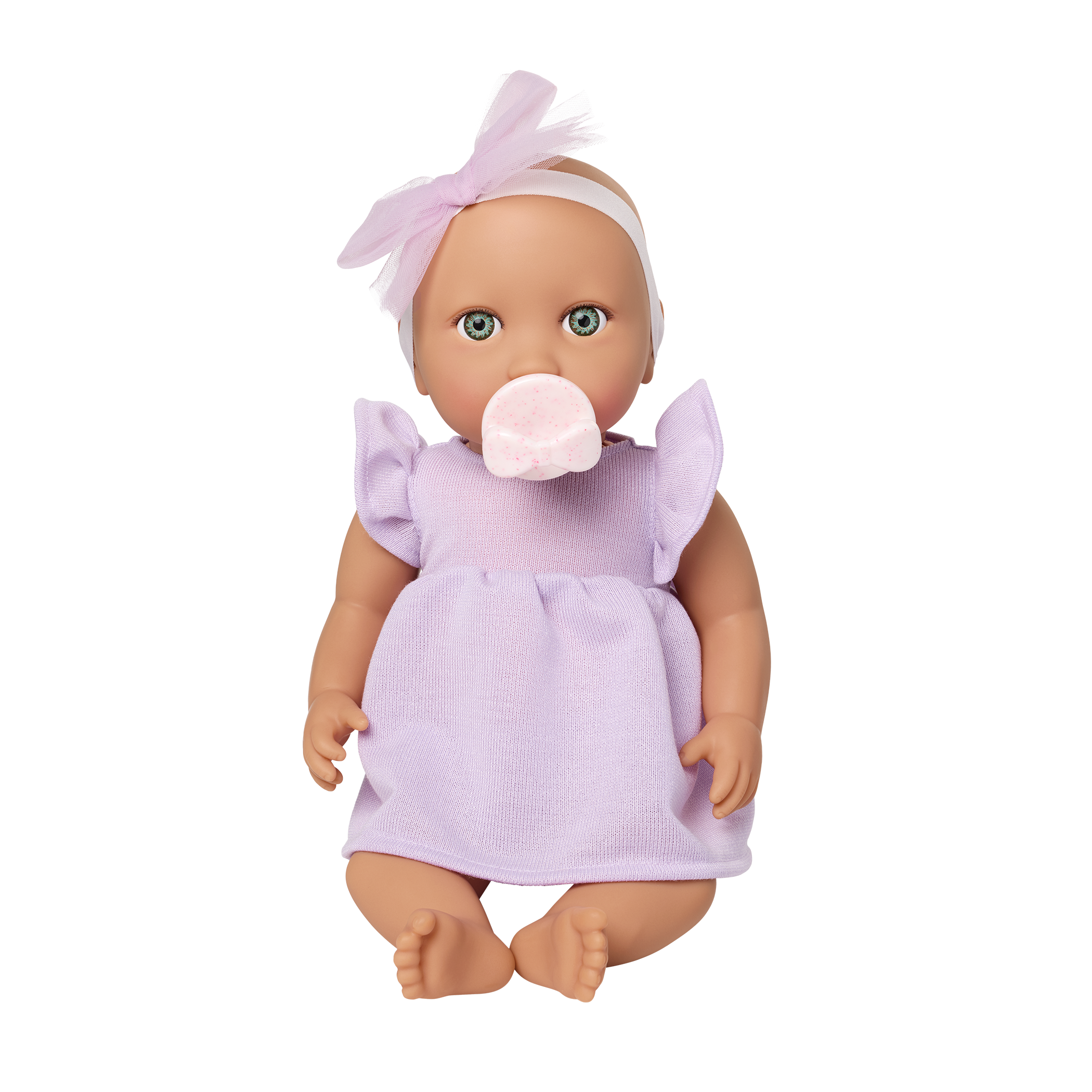 Soft Baby Doll w/ Lilac Jumper and Soother