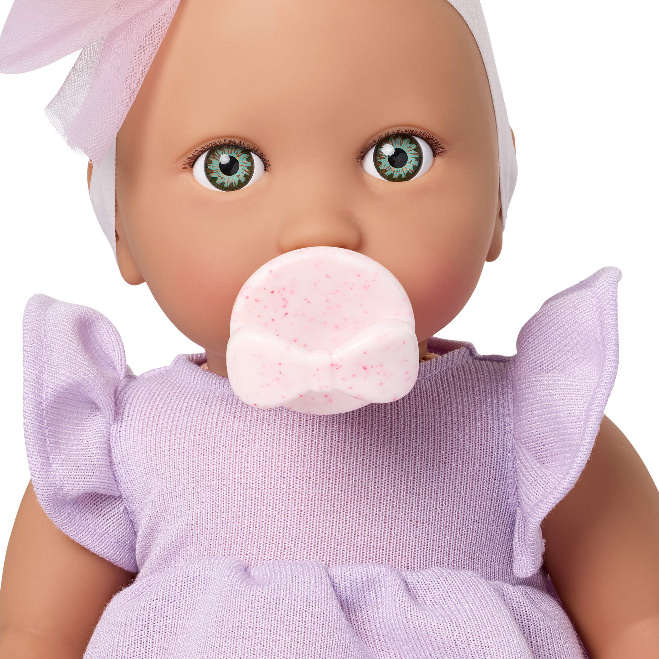 Soft Baby Doll w/ Lilac Jumper and Soother