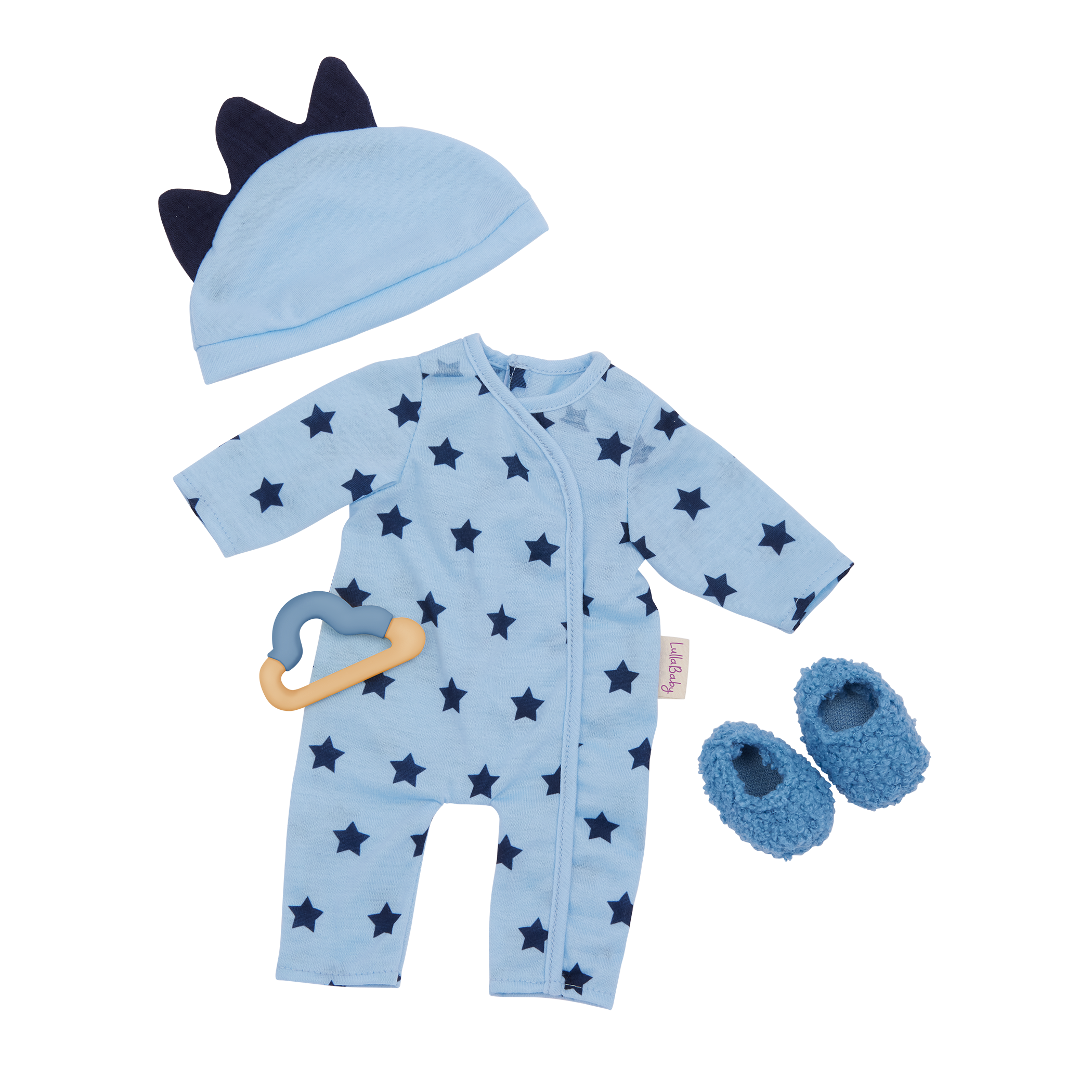 LullaBaby Boy Doll Blue Pajama Outfit
