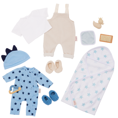 LullaBaby Boy Doll Clothing Set