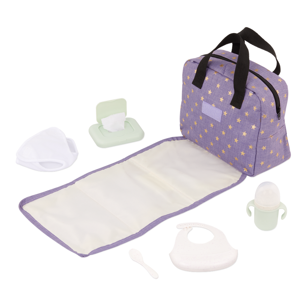 LullaBaby Doll Diaper Bag Set