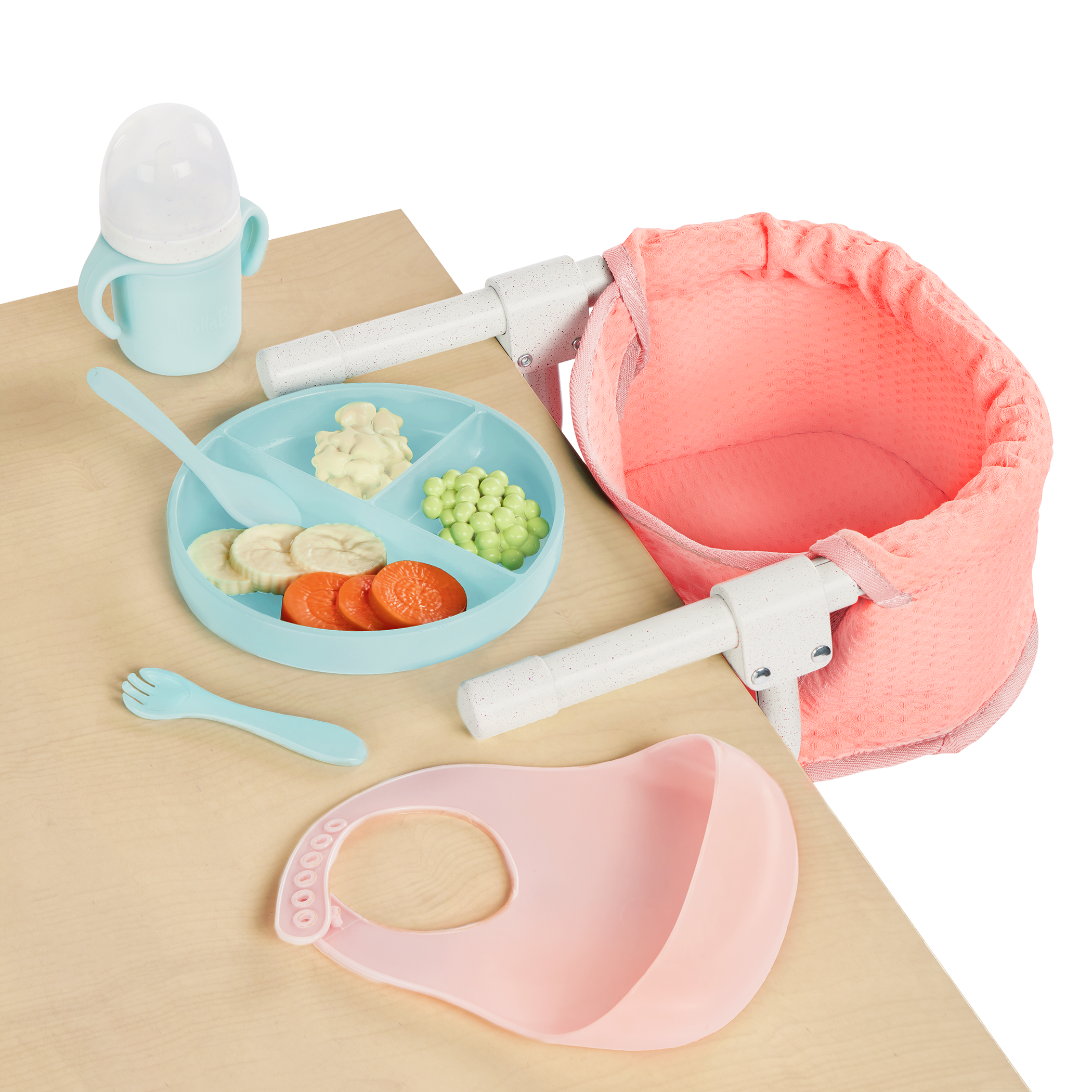 LullaBaby Clip On Table Seat and Feeding Set