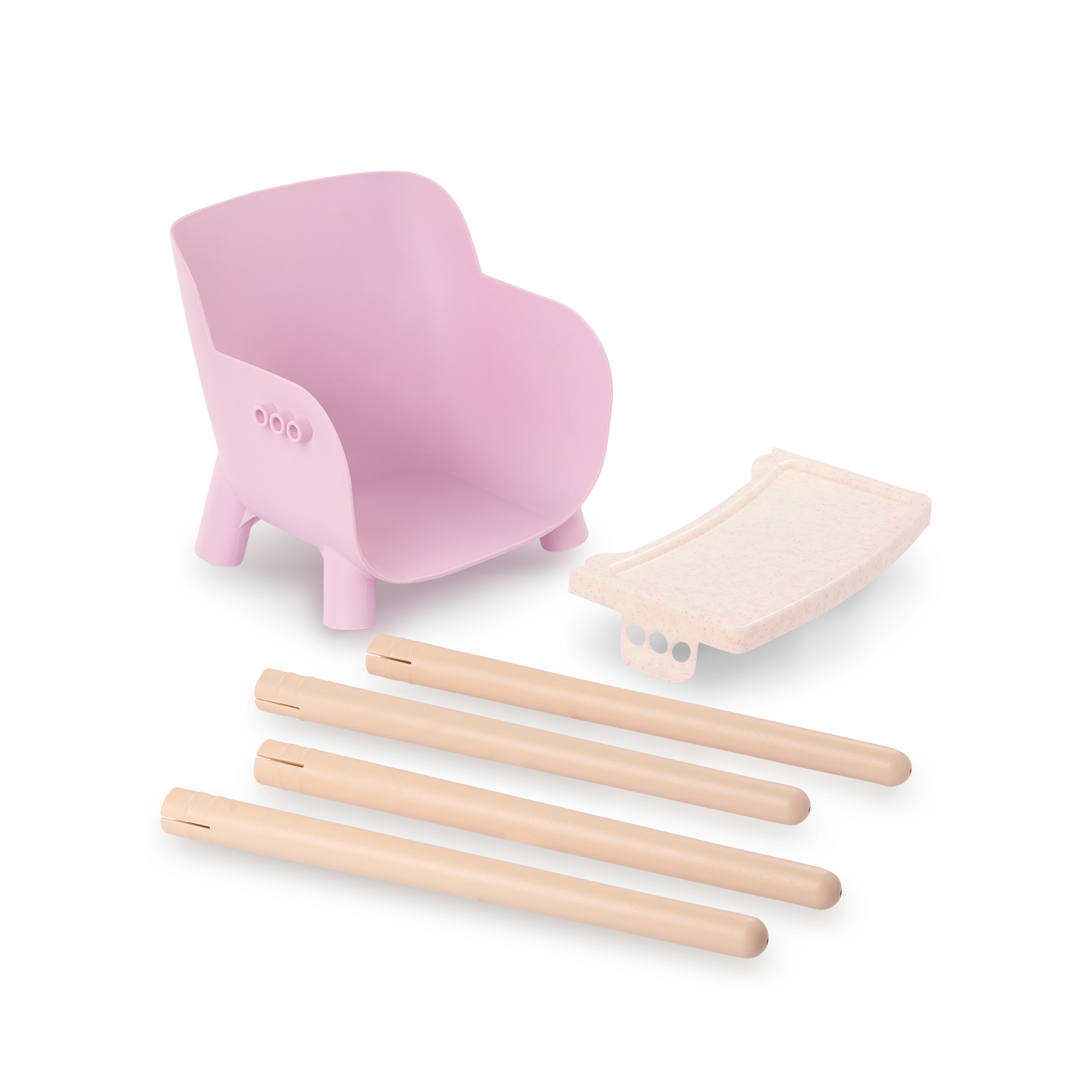 Pink High Chair for Baby Doll