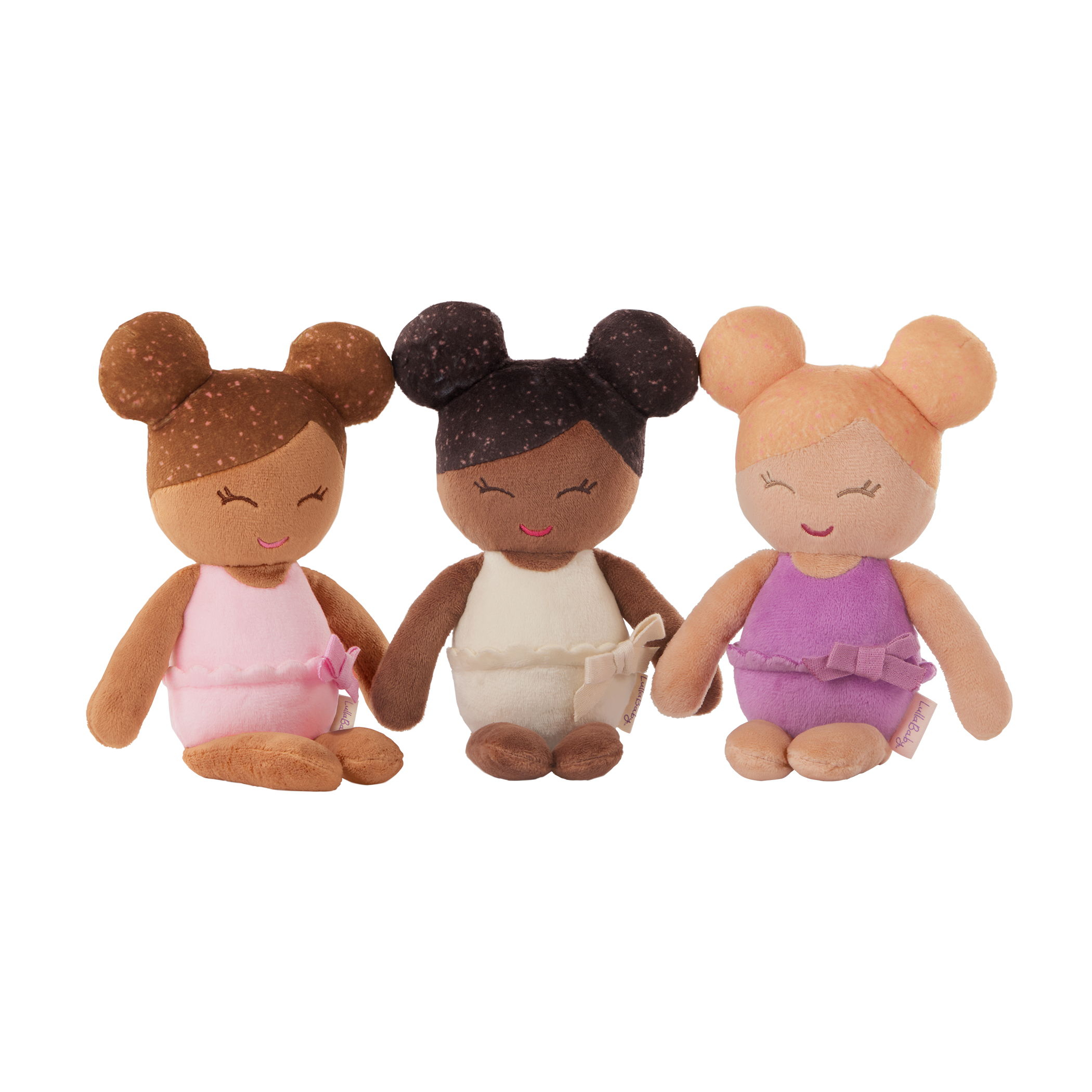 Baby Bath Dolls in a Pink Basket Playset