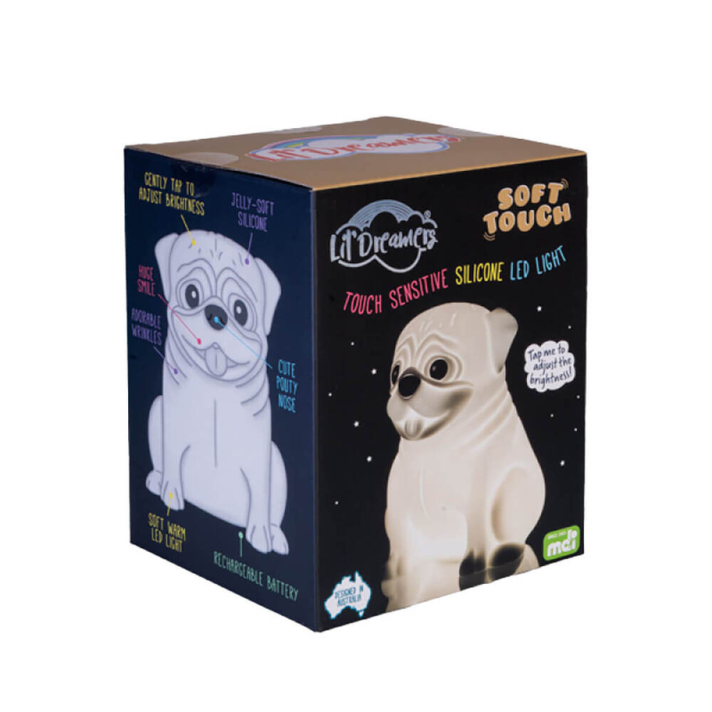 MDI - Lil Dreamers Touch LED Lamp Pug