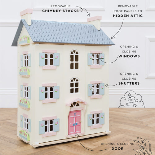 Le Toy Van - Wooden Dolls House - Cherry Tree Hall