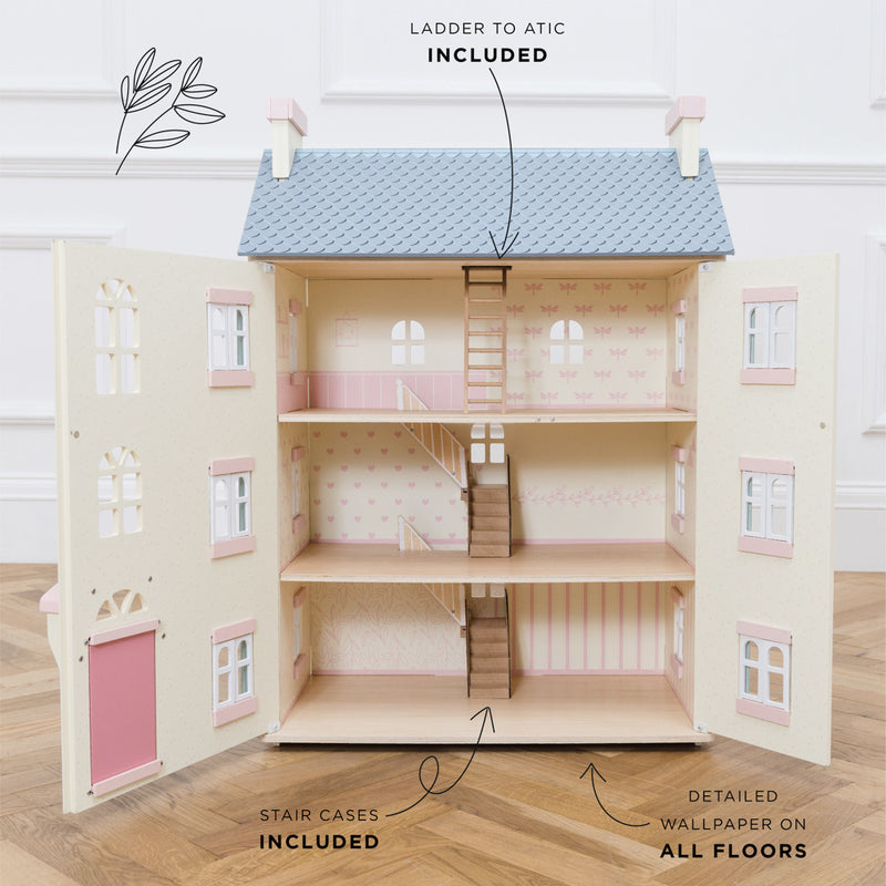 Le Toy Van - Wooden Dolls House - Cherry Tree Hall