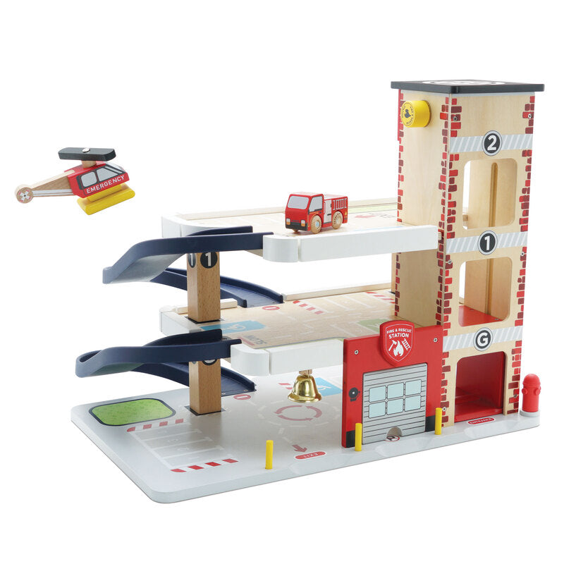 Le Toy Van - Fire & Rescue Wooden Garage