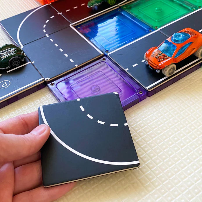 Learn & Grow - Magnetic Tile Toppers - Road (40 Piece)