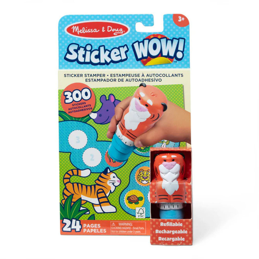 Melissa & Doug - Sticker WOW Sticker Stamper & Activity Pad - Tiger