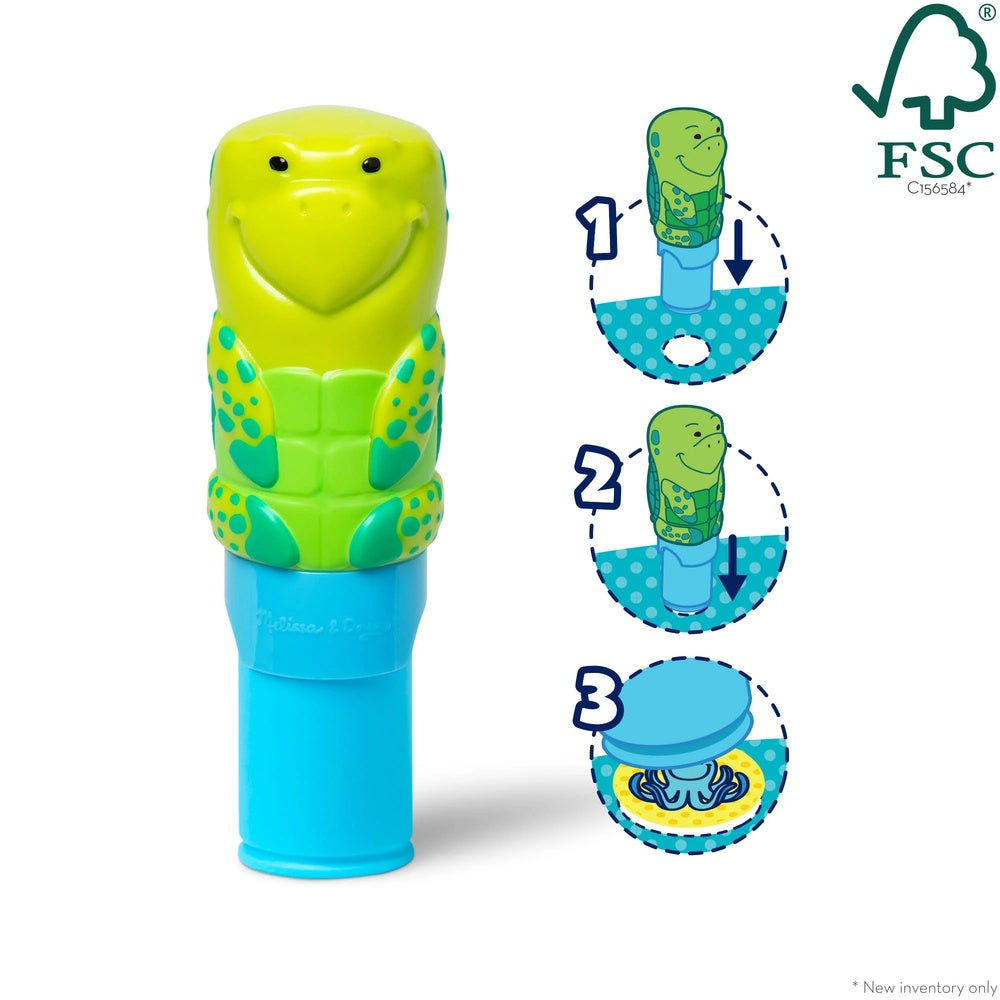 Melissa & Doug - Sticker WOW! Sticker Stamper & Activity Pad Turtle