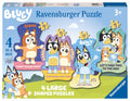 Ravensburger - Bluey 4 Large Shaped Puzzles
