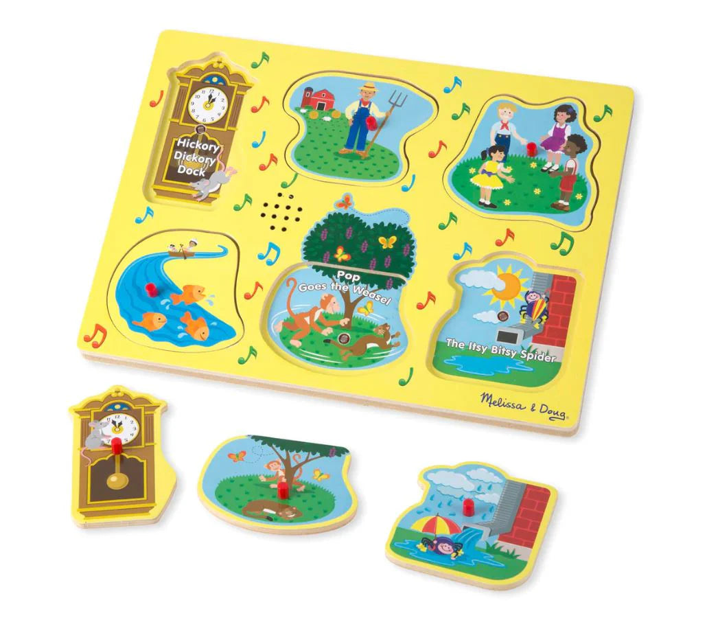 Melissa & Doug - Sing-Along Nursery Rhymes 1 Song Puzzle - 6pc