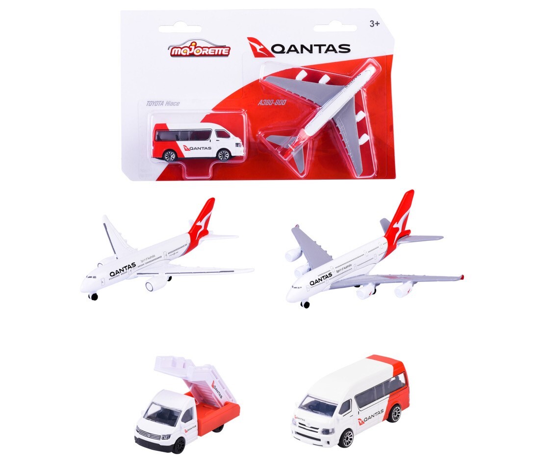 Majorette - Qantas Vehicle and Plane