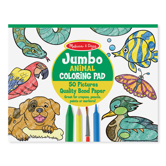 Melissa & Doug - Jumbo Colouring Pad - Animals