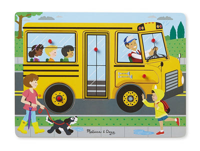 Melissa & Doug - Peg Sound Puzzle - The Wheels on the Bus