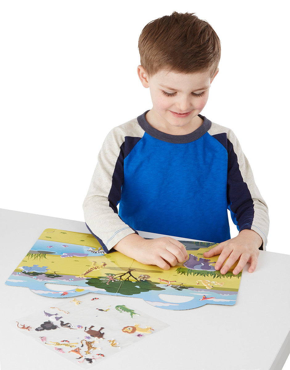 Melissa & Doug - Reusable Puffy Sticker Play Set - Safari