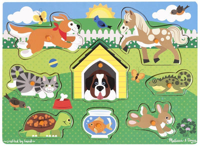 Melissa & Doug - Peg Puzzle - Pets