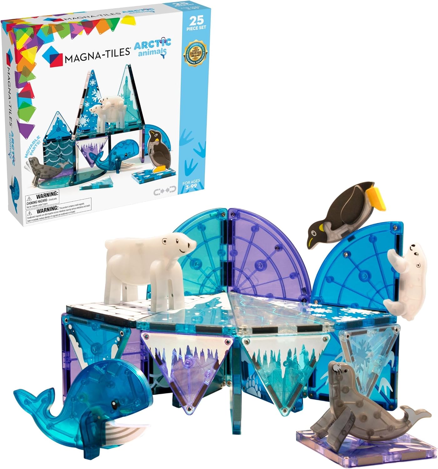 Magna Tiles - Arctic Animals Set - 25 Piece