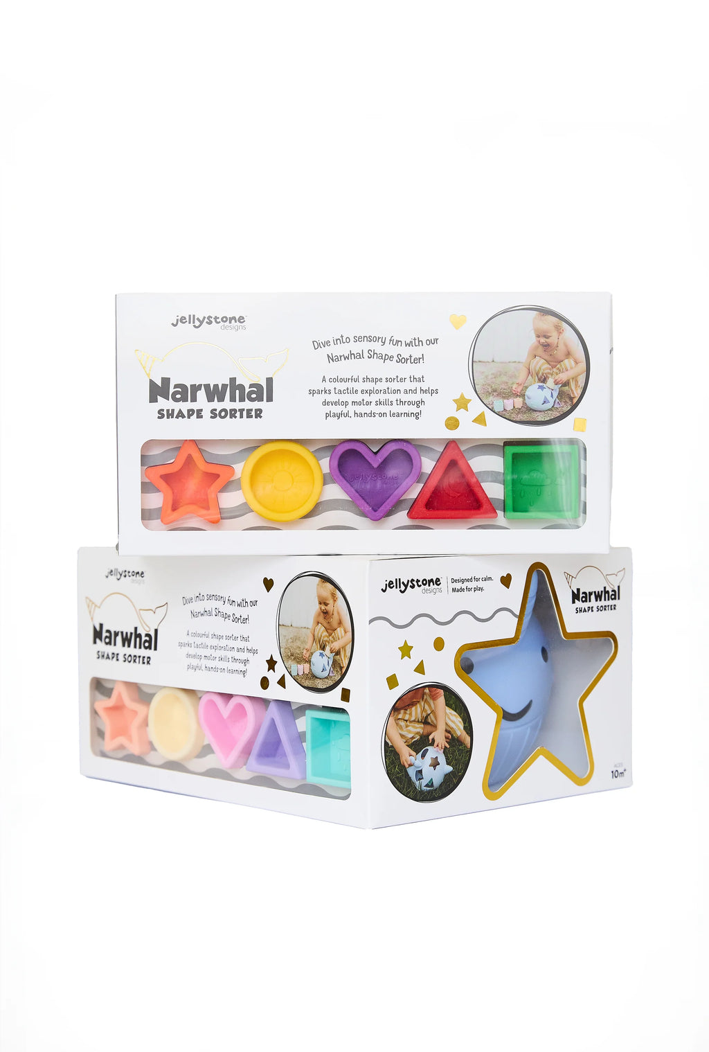 Jellystone - Narwhal Pastel Shape Sorter