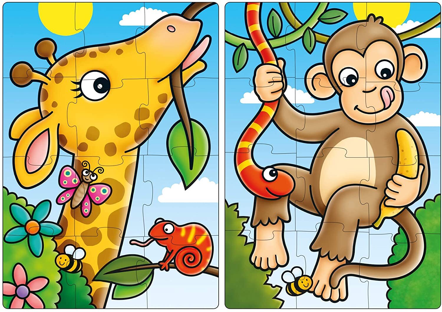Orchard - 2 x 12Pc First Jungle Friends Puzzle