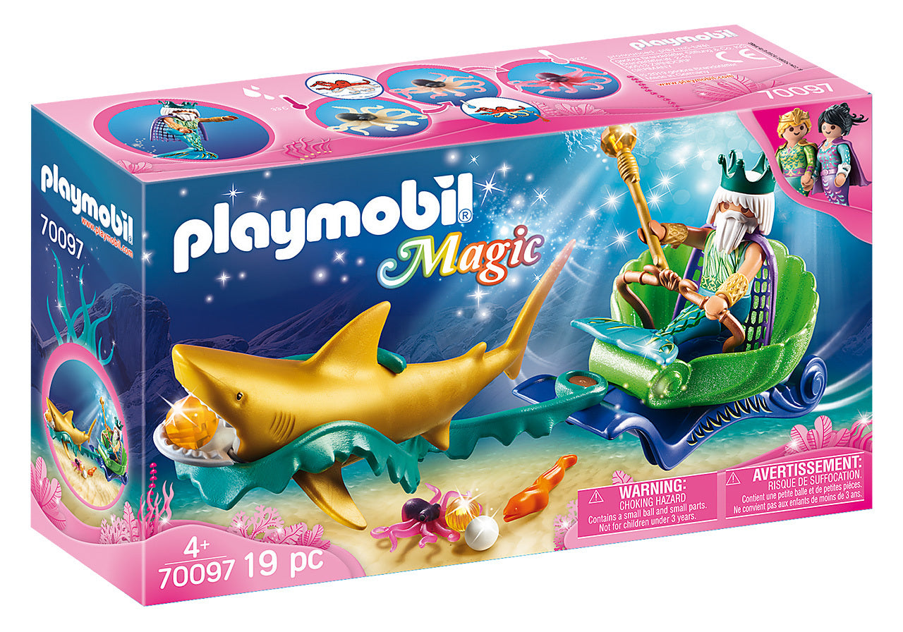 Playmobil - King of the Sea With Shark Carriage (70097)
