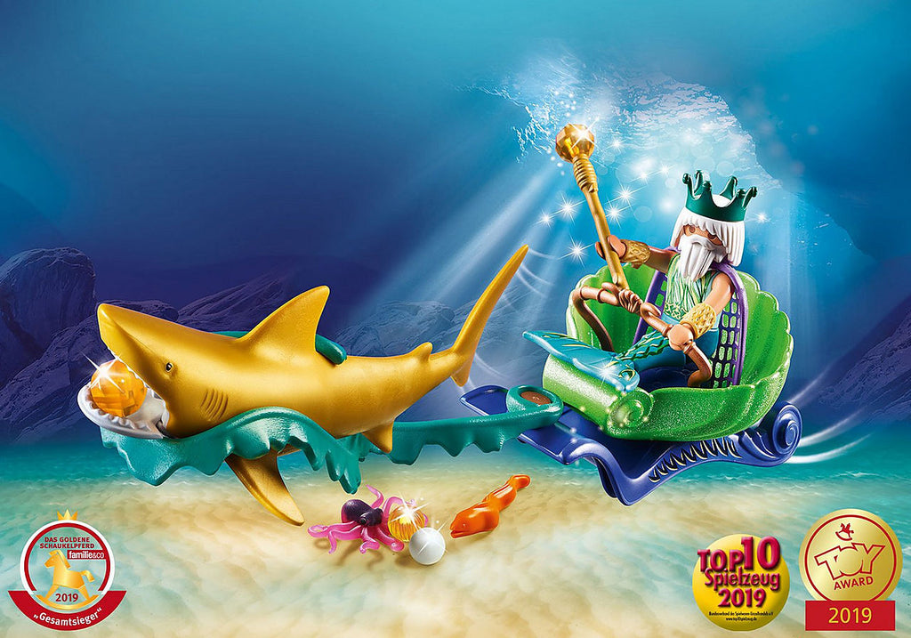 Playmobil - King of the Sea With Shark Carriage (70097)