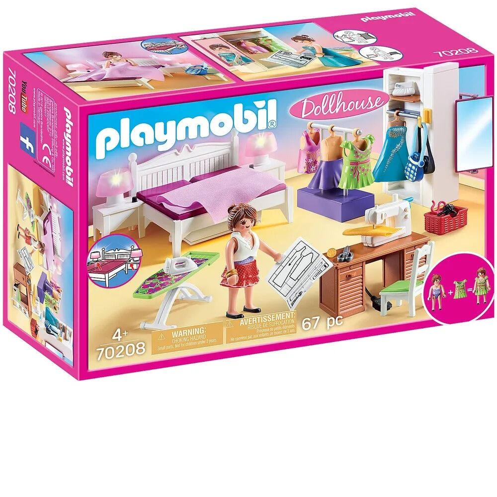 Playmobil - Dollhouse Bedroom With Sewing Corner 70208