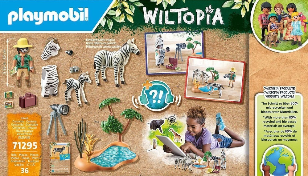 Playmobil - Photographer with Zebras (71295)