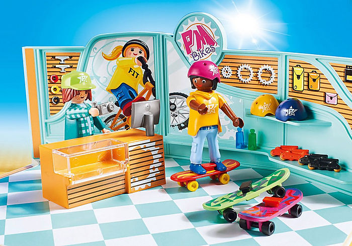 Playmobil - Shopping Bike & Skate Shop 9402