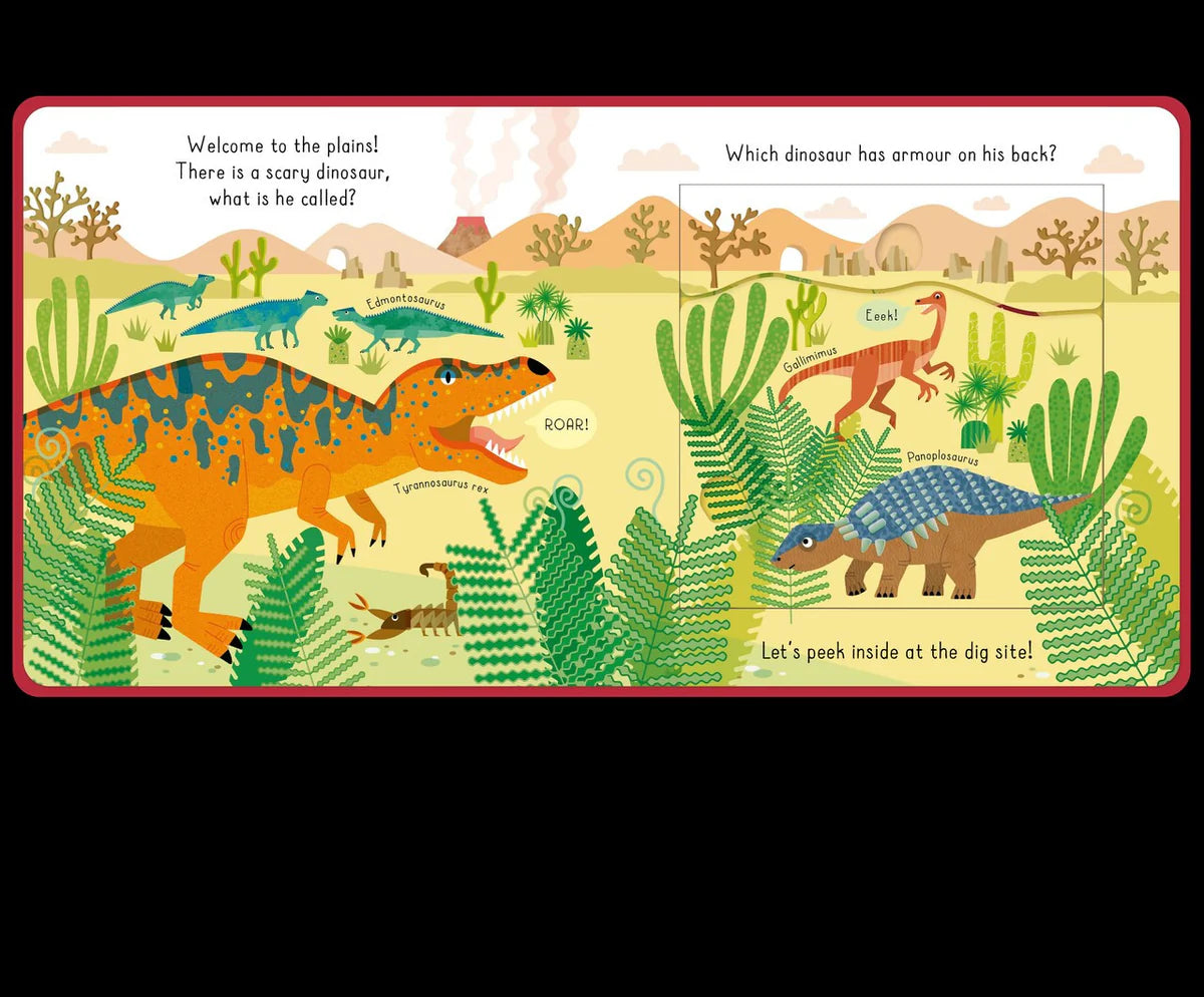 Peek Inside Dinosaurs Book