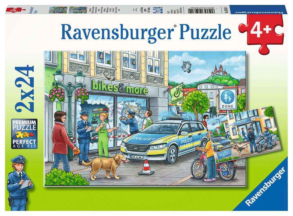 Ravensburger - 2 x 24Pc Police at Work Puzzle