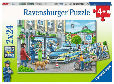 Ravensburger - 2 x 24Pc Police at Work Puzzle