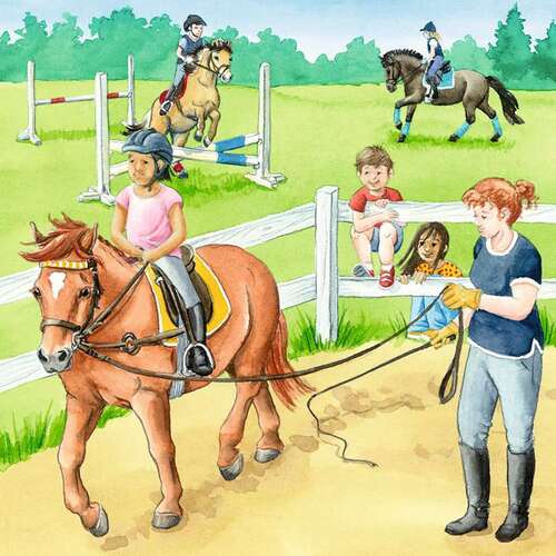 Ravensburger - 3 x 49Pc A Day At The Stables Puzzle