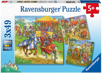 Ravensburger - 3 x 49Pc Life Of The Knight Puzzle