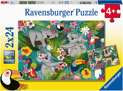 Ravensburger - 2 x 24Pc Koalas and Sloths Puzzle