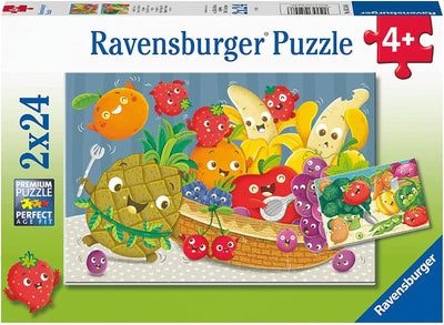 Ravensburger - 2 x 24Pc Fruit & Veggie Fun Puzzle