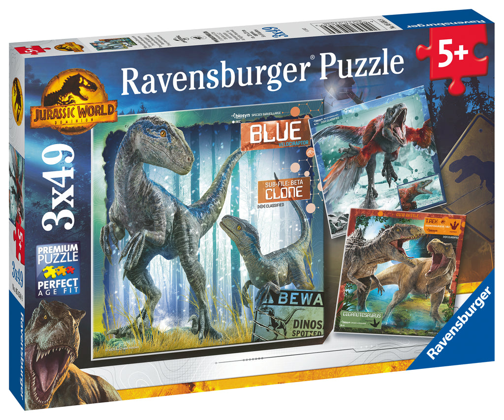 Ravensburger - Jurassic World Domination Puzzle 3x49pc