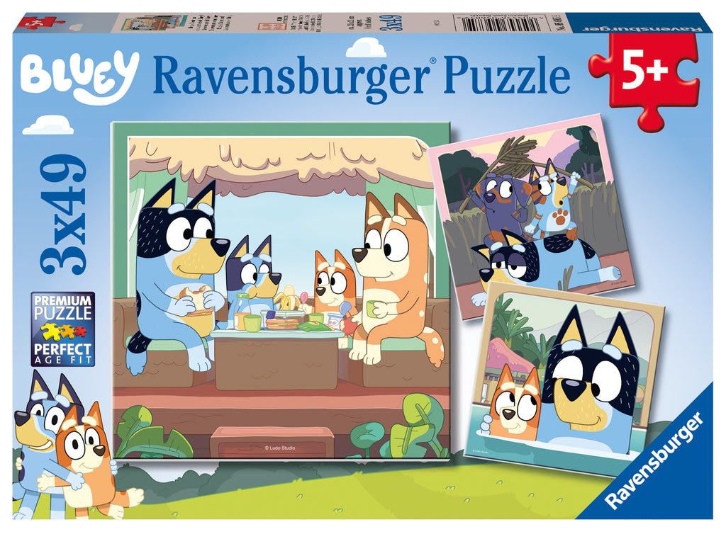 Ravensburger - Bluey's Adventures 3 x 49p