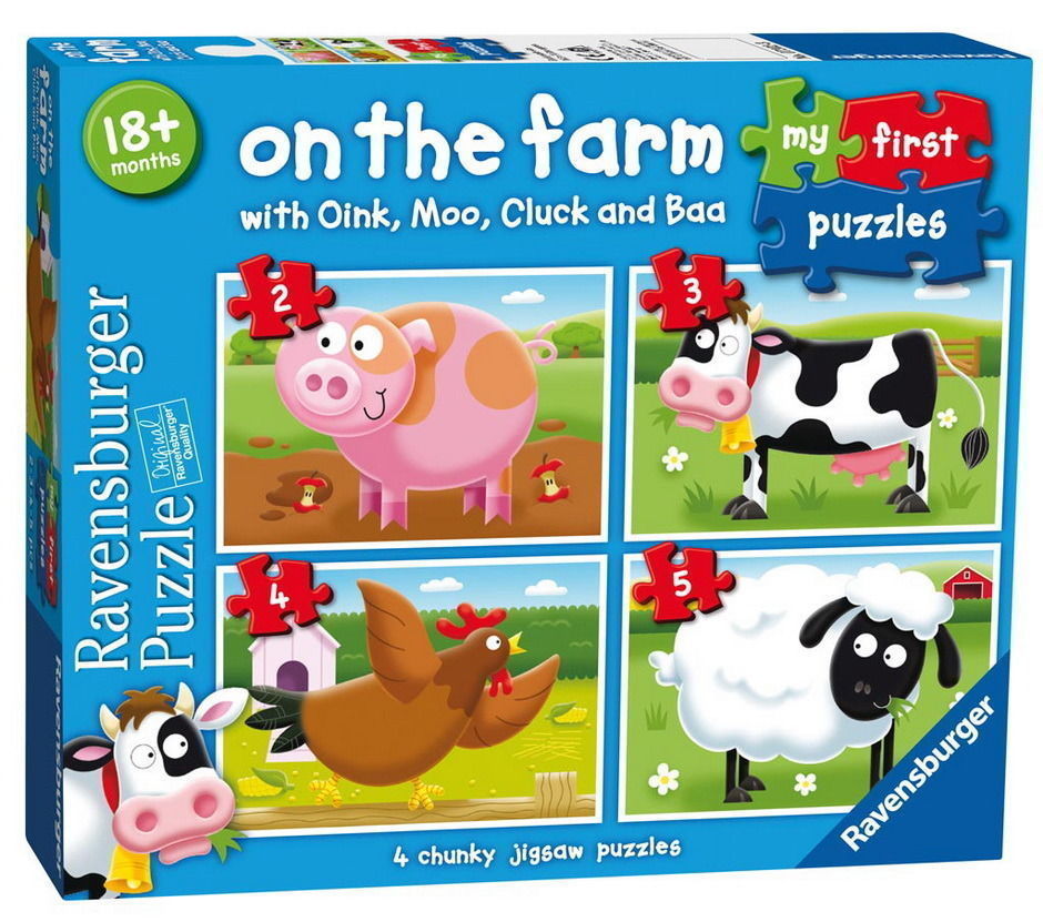 Ravensburger - 2 3 4 5Pc On the Farm My First Puzzle
