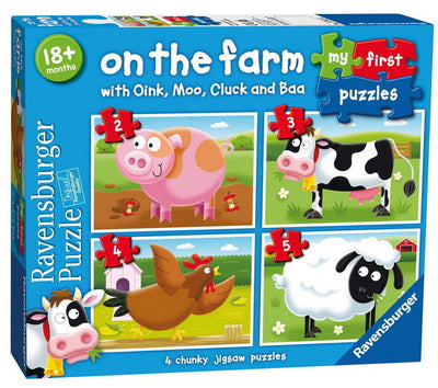 Ravensburger - 2 3 4 5Pc On the Farm My First Puzzle
